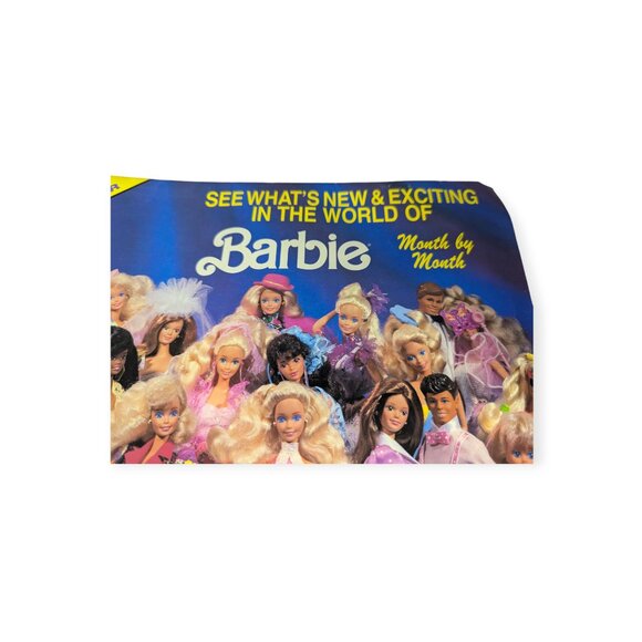 Vintage 1991 Calendar Exciting World of Barbie-Sneak Preview See What's New - Picture 3 of 16